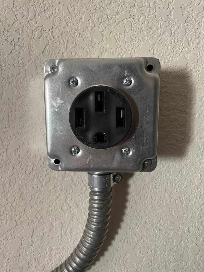 NEMA 14-50 outlet installed for Smart Home Electrical in Prosser
